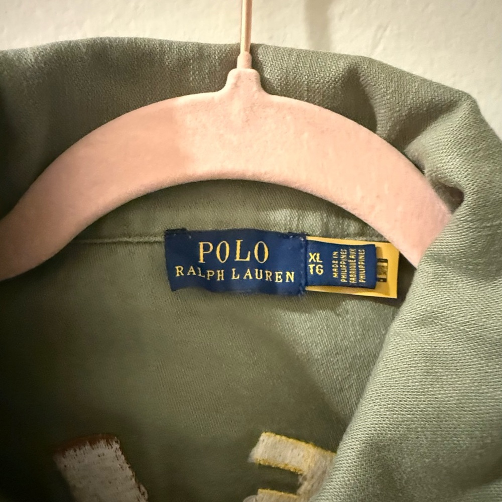 Polo Ralph Lauren Peace, Love, Polo Military Button Down Shirt Jacket - Picture 3 of 8